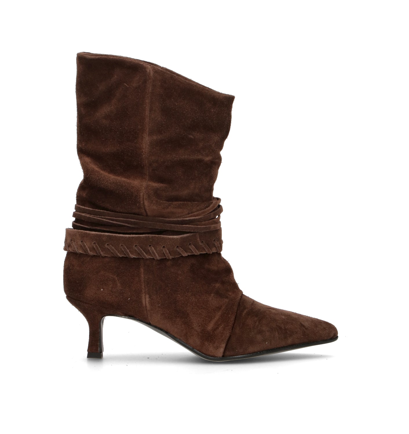 NEROFUMO Tronchetto donna marrone in suede