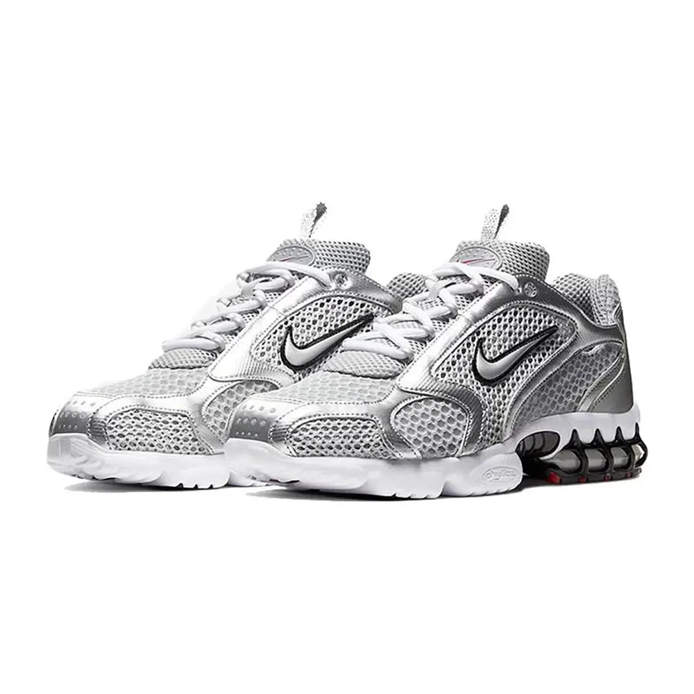 Nike Air Zoom Spiridon Cage2 Liquid Silver Low-Top Lifestyle Freizeitschuhe für Herren Silber CJ1288-001