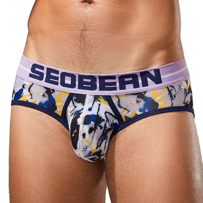 Seobean Herren-Boxershorts, atmungsaktiv, bequem, sexy Unterwäsche, neue Kollektion Image
