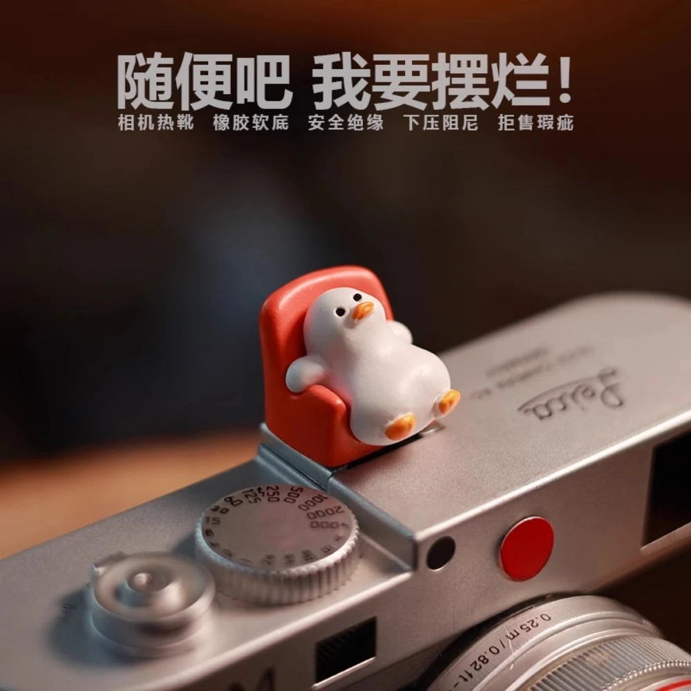 Neue Kamera Blitzschuh Abdeckung Foto Loll Ente DSLR spiegellose Kamera Zubehör für Sony/Canon/Nikon Kamera Blitzschuh Kappe Taste Image