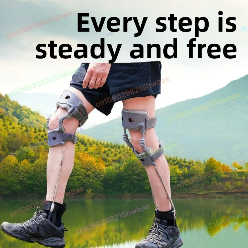 Bergsteigen Exoskelett Gehgerät Knie Dekompressionsbandage für ältere Menschen in Knieschmerzen Image