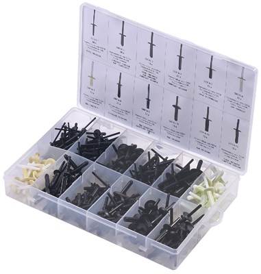 Sw Stahl Kunststoff-Nieten Sortiment, universal, 235-teilig [Hersteller-Nr. S8016]