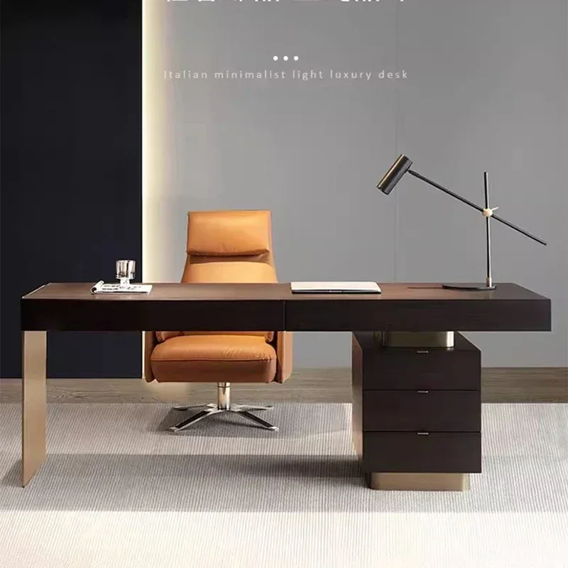 Italienische Minimalismus-Büroschreibtische, luxuriöses Design, moderne Arbeitszimmer-Büroschreibtische, Villa, hochwertige Büromöbel, Bureau De Chambre FYOD