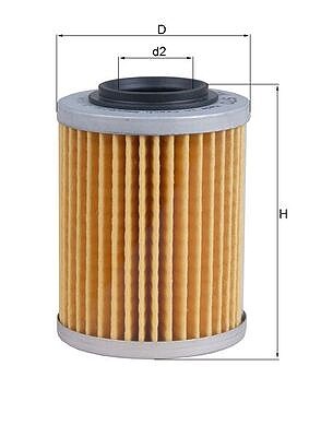 Mahle Ölfilter [Hersteller-Nr. OX970]