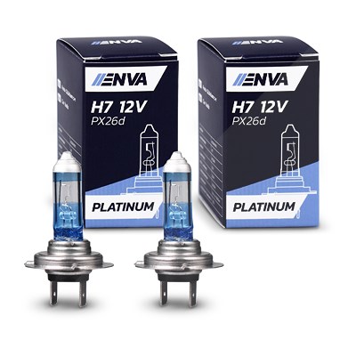 Enva 2x Glühlampe H7 55W 12V - PLATINUM --> bis zu 130% mehr Licht! [Hersteller-Nr. 40985479]