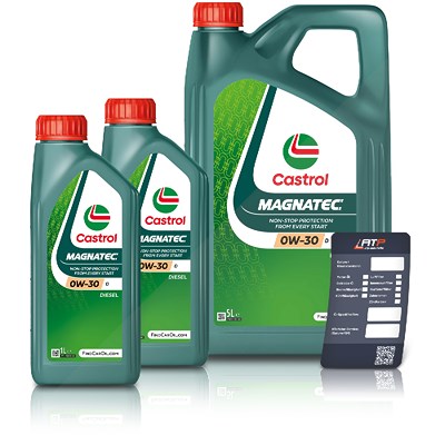 Castrol 7 L Magnatec 0W-30 D + Ölwechsel-Anhänger [Hersteller-Nr. 15F67C]