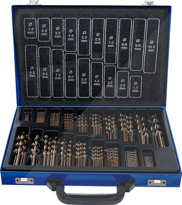 Bgs Spiralbohrer-Satz - HSS - Cobalt-Legierung - 1 - 10 mm - 170-tlg. [Hersteller-Nr. 2000] Image