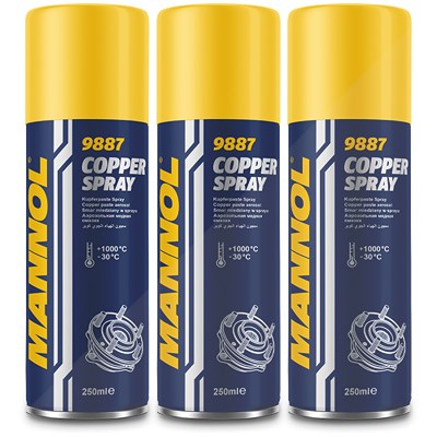 Mannol 3x 250 ml Copper Spray Kupferspray [Hersteller-Nr. 9887] Image