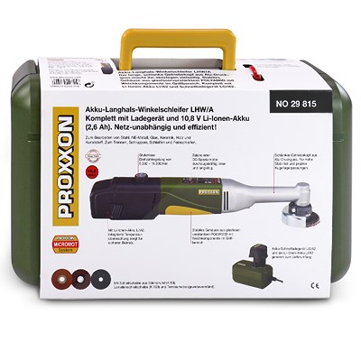 Proxxon Akku-Langhals-Winkelschleifer - Ø 50 mm - 6-tlg. [Hersteller-Nr. 29815] Image