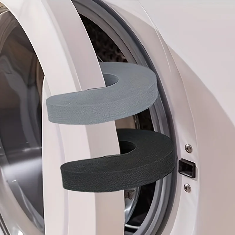 2pcs Soft PVC Washing Machine Ventilation Support Strips - Anti-Catch, Breathable Design for Dryer & Washer Easy to install