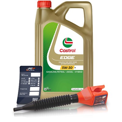 Castrol 5 L EDGE 5W-30 M + Ölwechsel-Anhänger + Einfülltrichter [Hersteller-Nr. 15F6DC]