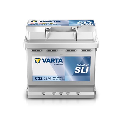 Varta Starterbatterie DYNAMIC SLI 52Ah 470A C22 [Hersteller-Nr. 552400047K262] für Abarth, Alfa Romeo, Audi, Autobianchi, Barkas, Bentley, BMW, Chevro Image