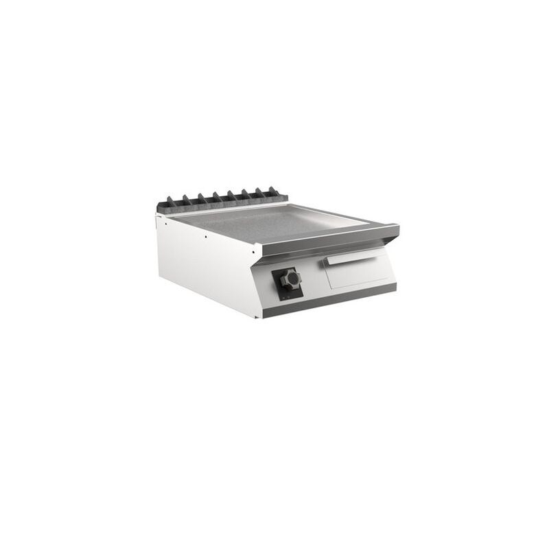 Mareno M1-700 elektrische Grillplatte mit glatter, matter Chromplatte, 60cm Image