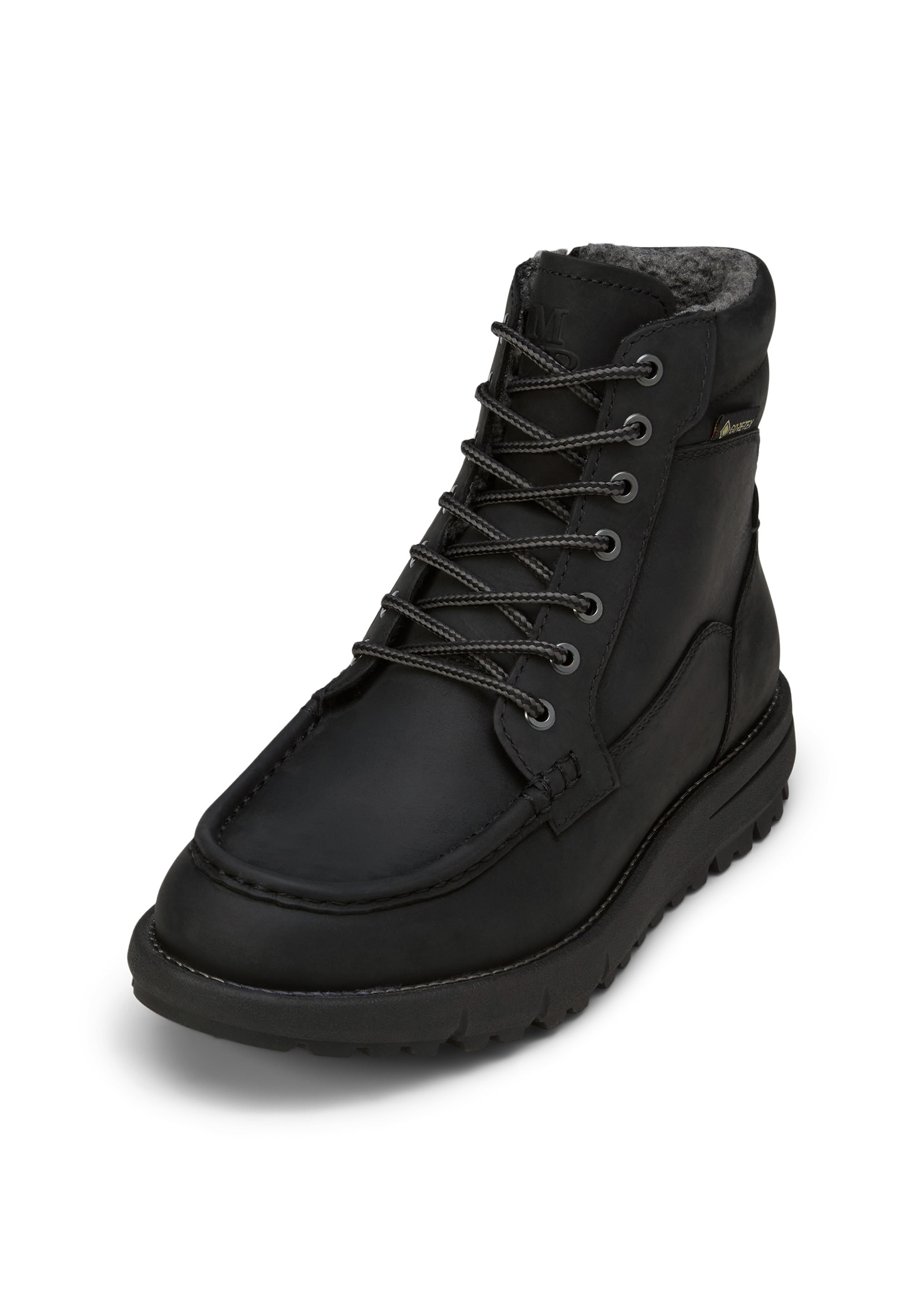 Stiefelette MARC O'POLO "mit Gore-Tex ePE Membran", Damen, Gr. 44, schwarz, Obermaterial: 100% Leder (Rind), unifarben, Schuhe Stiefelette