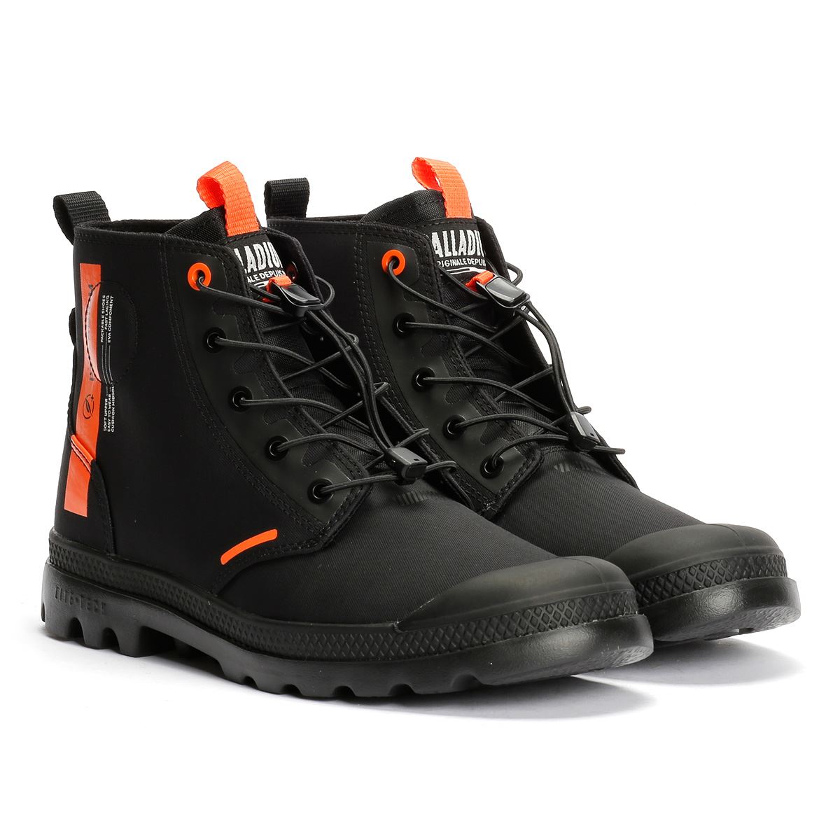 Palladium Pampa Lite Journey Schwarze Stiefel
