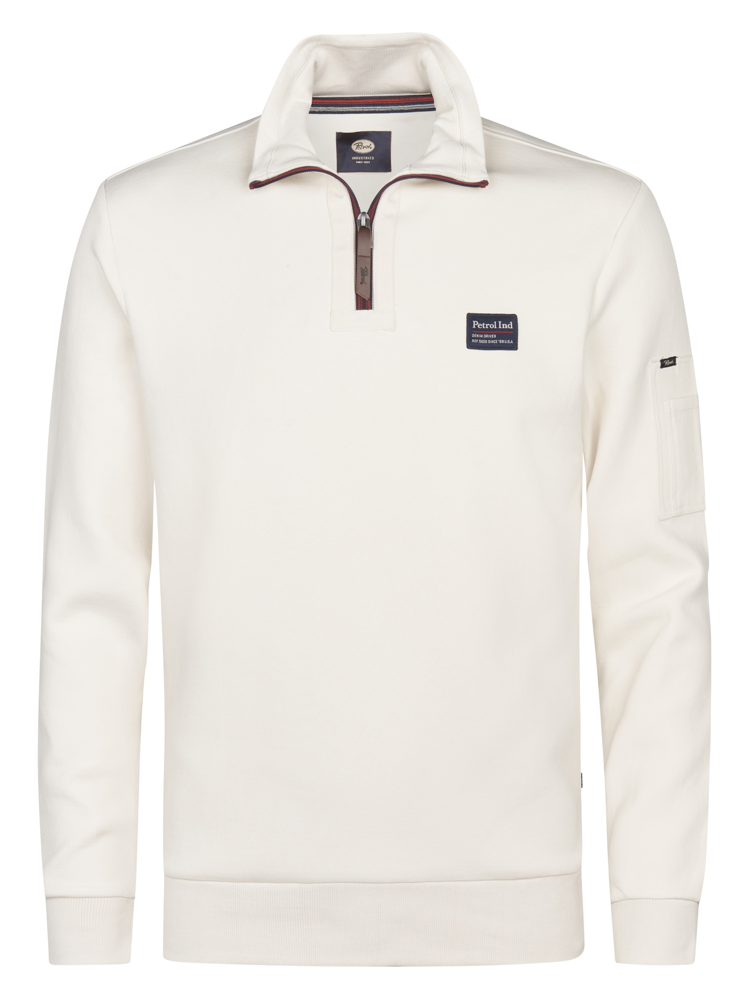 Petrol Industries - Halbzip-Pullover Prairie du Chien Herren - Weiß Image