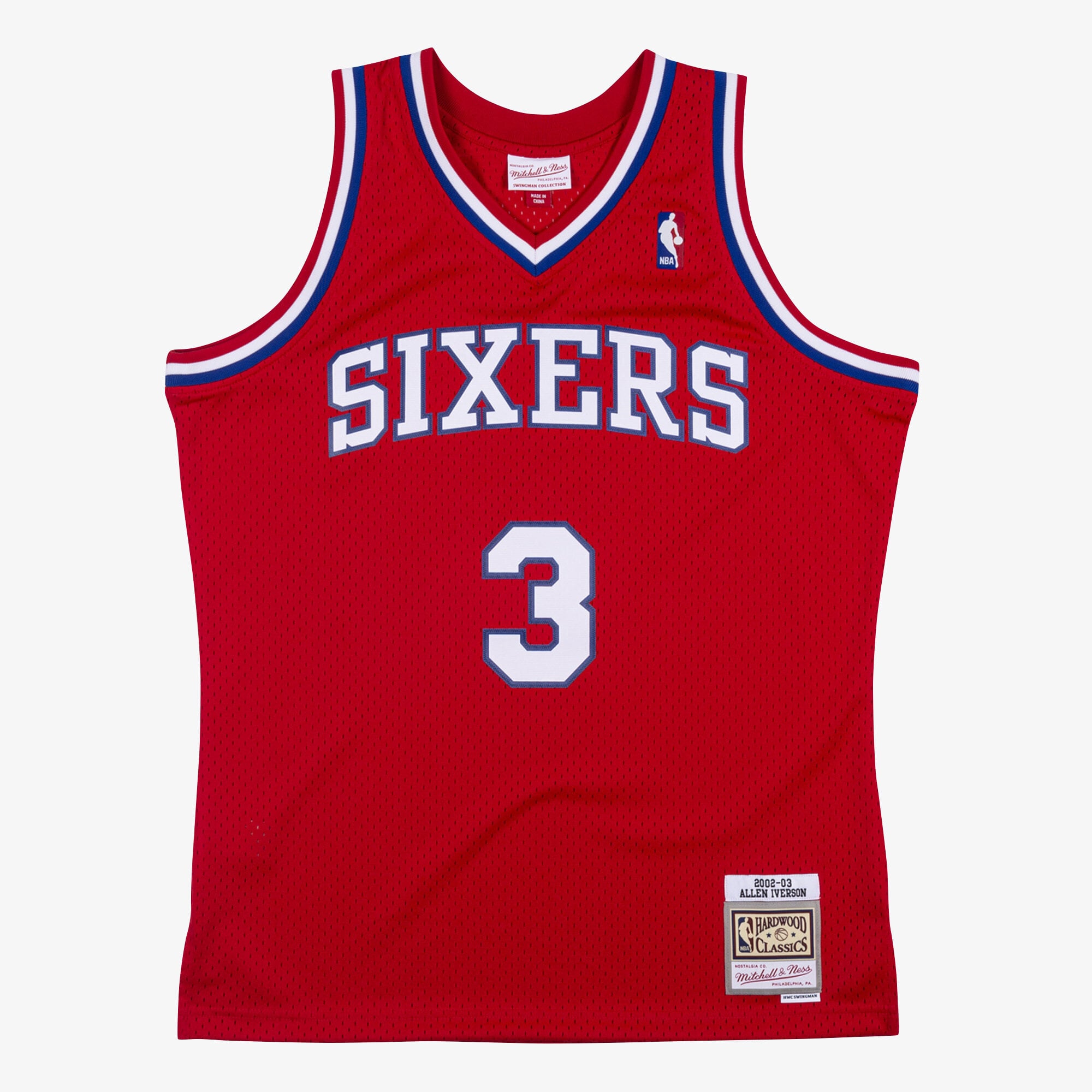 Philadelphia 76ers Mitchell & Ness Swingman-Trikot Allen Iverson 2002-03
