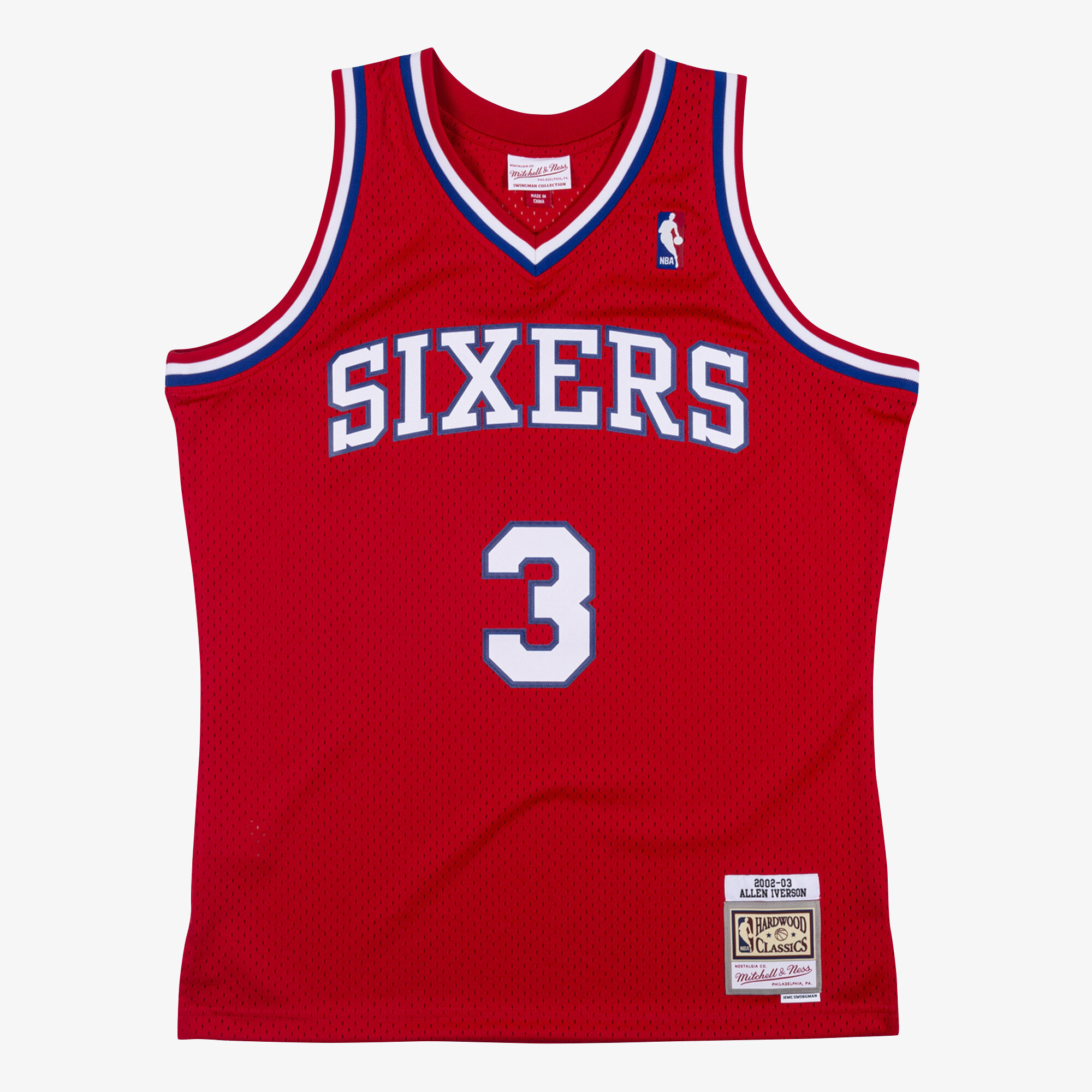 Philadelphia 76ers Mitchell & Ness Swingman-Trikot Allen Iverson 2002-03 Image