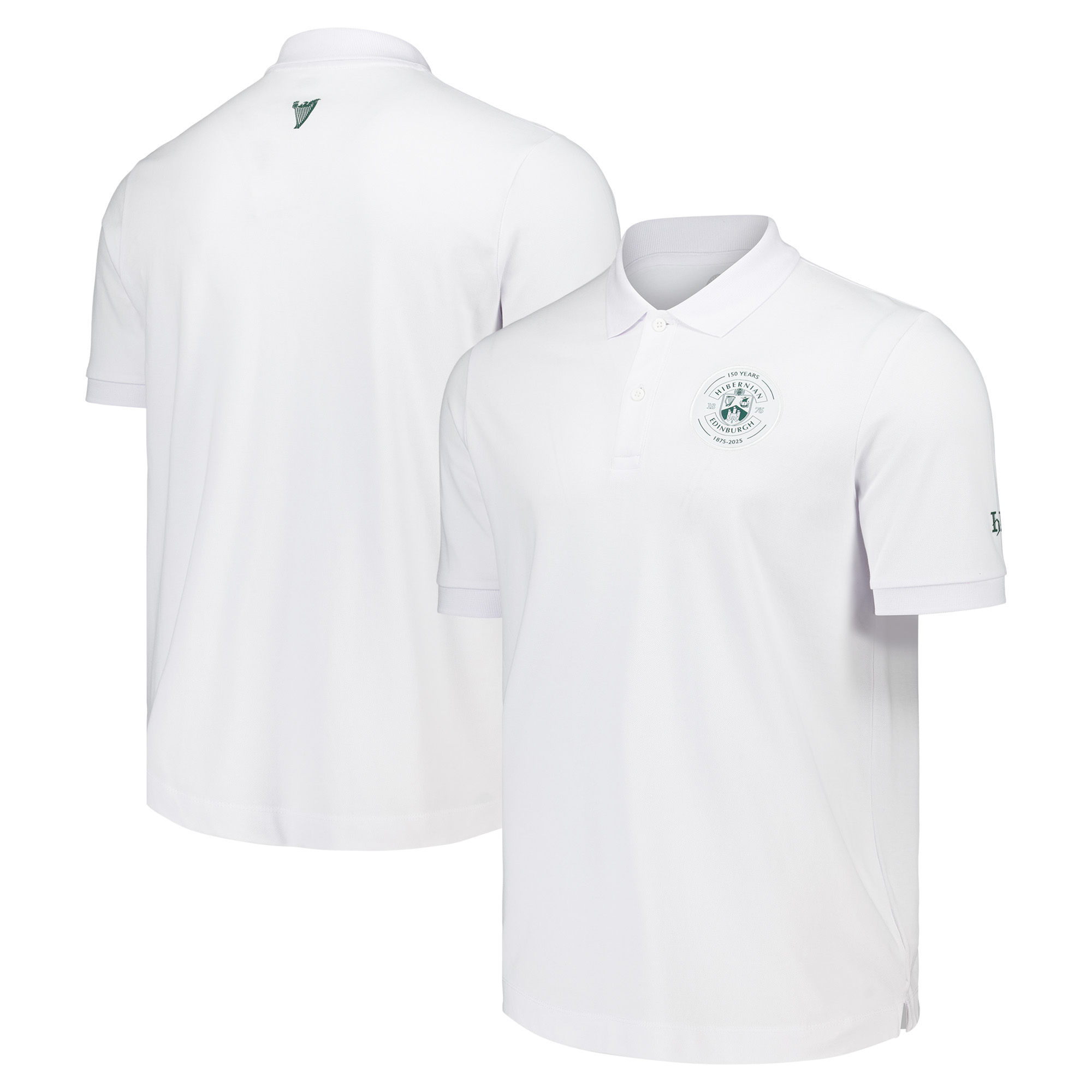 150 Jahre Hibernian Polo Shirt - Weiß - Unisex Image