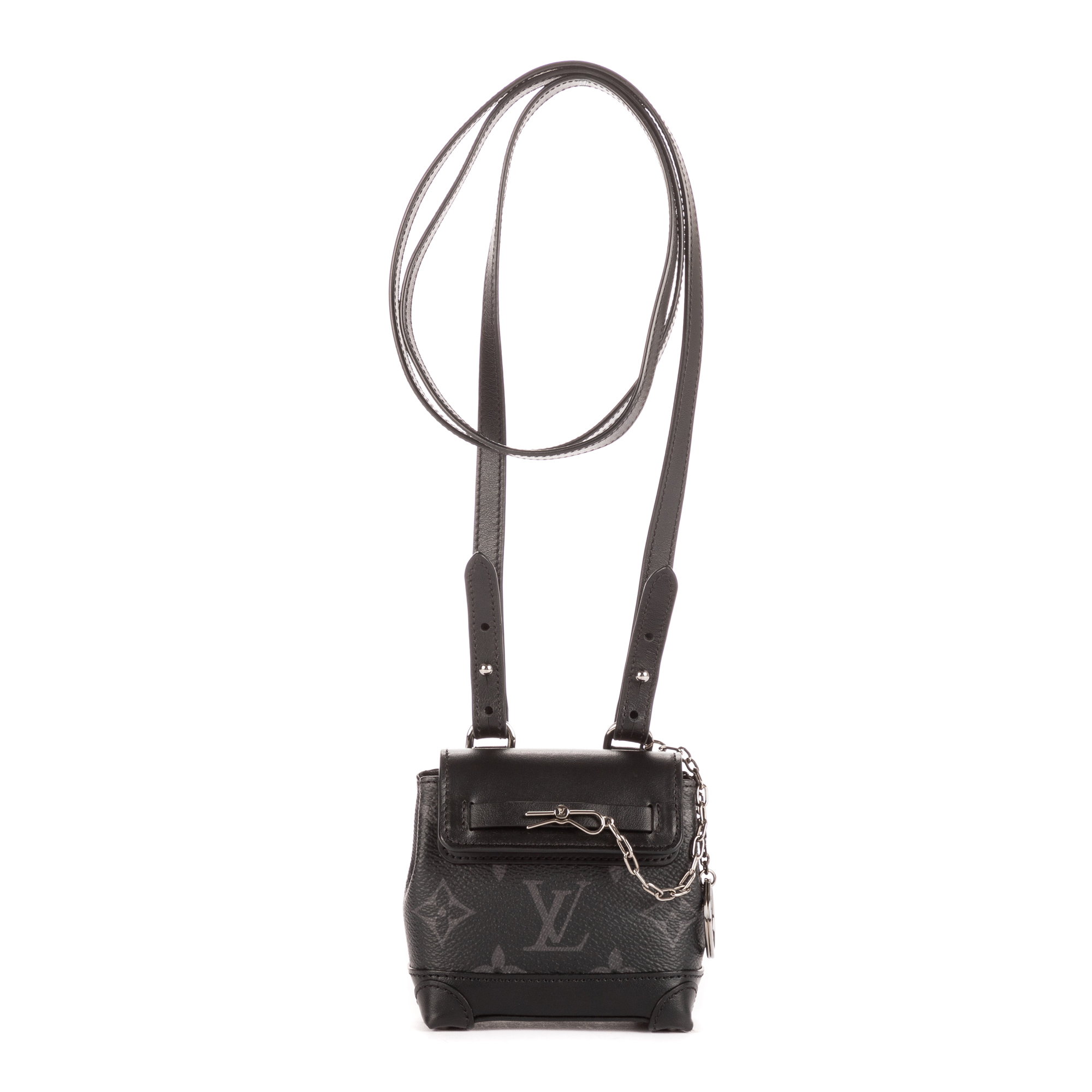 Louis Vuitton Pre-owned Womens Mini Steamer Crossbody Pouch - Black - One Size | Louis Vuitton Pre-owned Sale | Discount Designer Brands