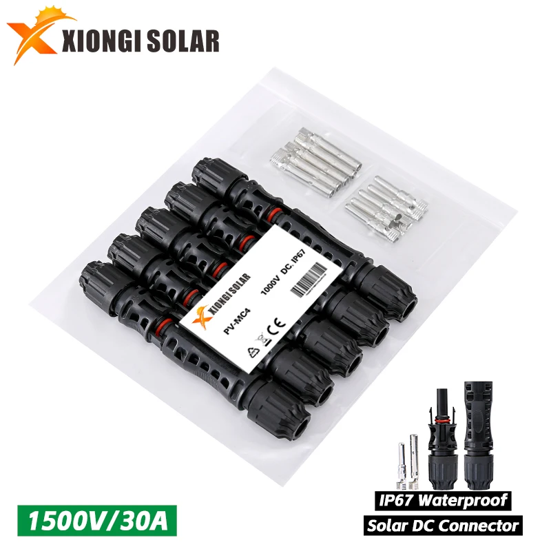 Gleichstrom-Solarst ecker 2.5 v30a Solarpanel-Stecker-Steckverbinder-Kit für Kabel 1500/4/6 mm2 V/45a Image