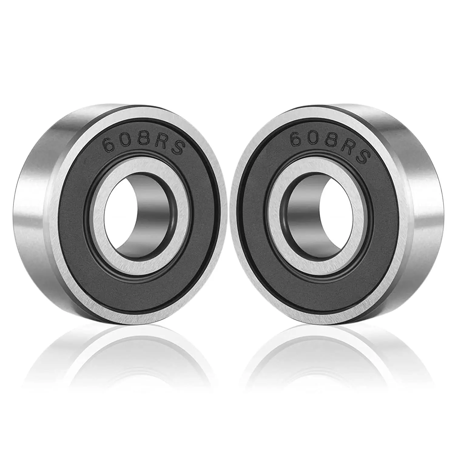 10 Stück 608 2RS Kugellager – Lagerstahl und doppelt gummigedichtete Miniatur-Rillenkugellager Image