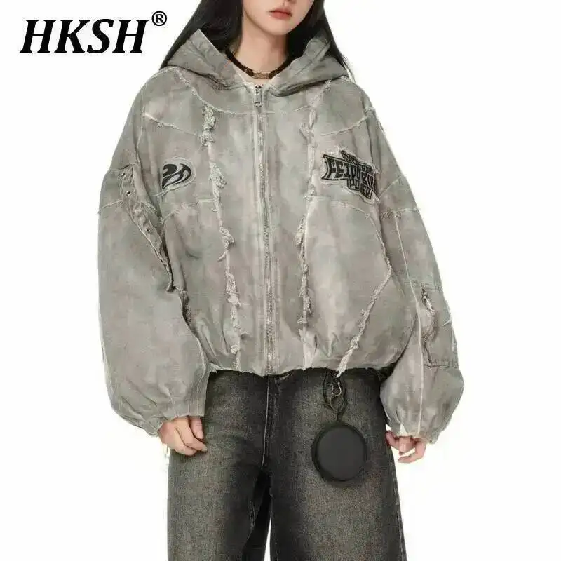 HKSH Herbst Winter Neue männer Flut Original Design Techwear High Street Fashion Trend Vintage Jacke Chic Casual Mäntel Ins HK6132