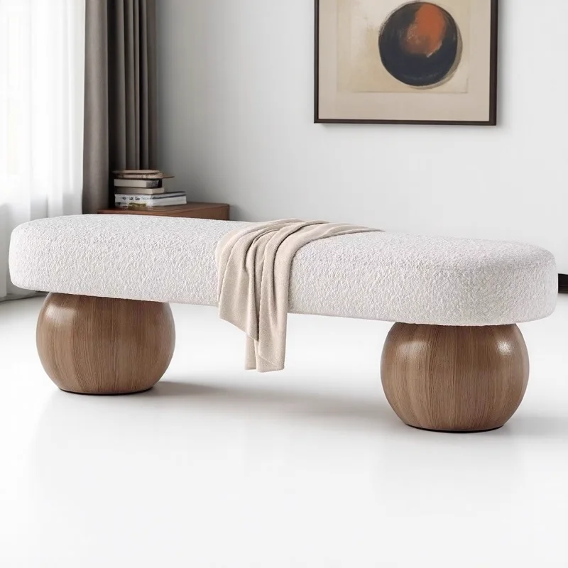 Holzbank, Schuhschrank, Schlafzimmerbox, luxuriös, modern, mit Sitz, Designer-Schuhschrank, Eingangshalle, Eingangshalle, Wohnmöbel