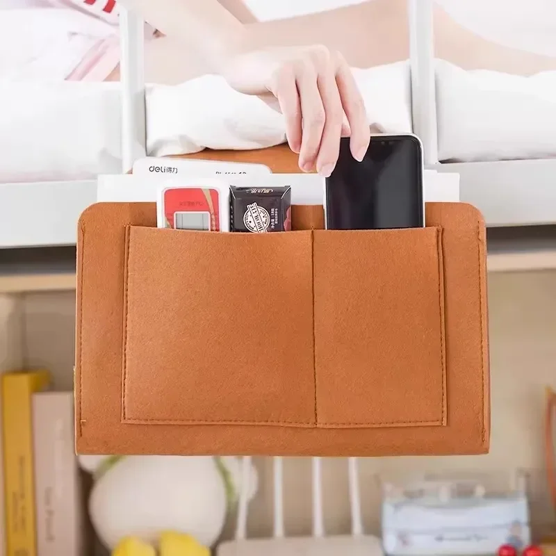 Filz-Nachttisch-Aufbewahrungsorganisator, rutschfeste Nachttasche, Bett, Sofa, Seitentasche, hängende Couch, Aufbewahrung, Betthalter, Taschen für Sofa