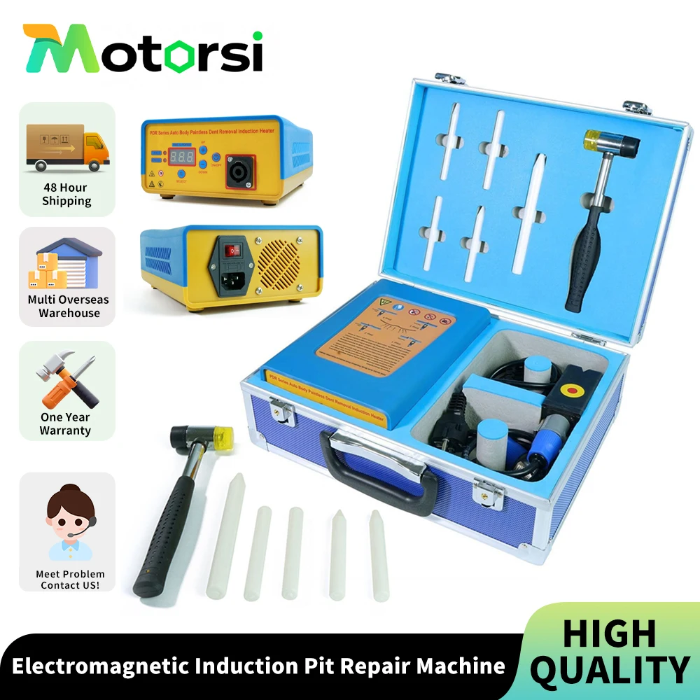 Motorsi 1000W Auto Magnetische Induktion Dent Reparatur Maschine Elektromagnetische Induktion Pit Reparatur Werkzeug Für Auto Reparatur Geschäfte Image