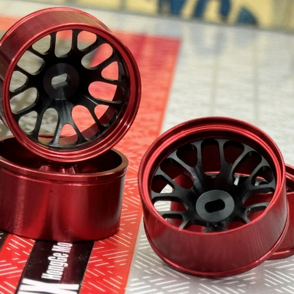 22 mm hochpräzise Metallräder für Kyosho Mini-Fahrzeuge: Kompatibel mit MINI – Q, MINI – Z, MINI – D, HGD1 Image