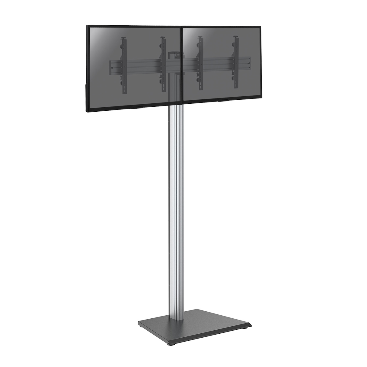 KIMEX - Standfuß für 2 TV-Bildschirme 43'' - 49'' - Höhe 240cm - Zum Aufstellen Image