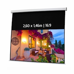 KIMEX - Motorleinwand 2,60 x 1,46m - Format 16:9 Image