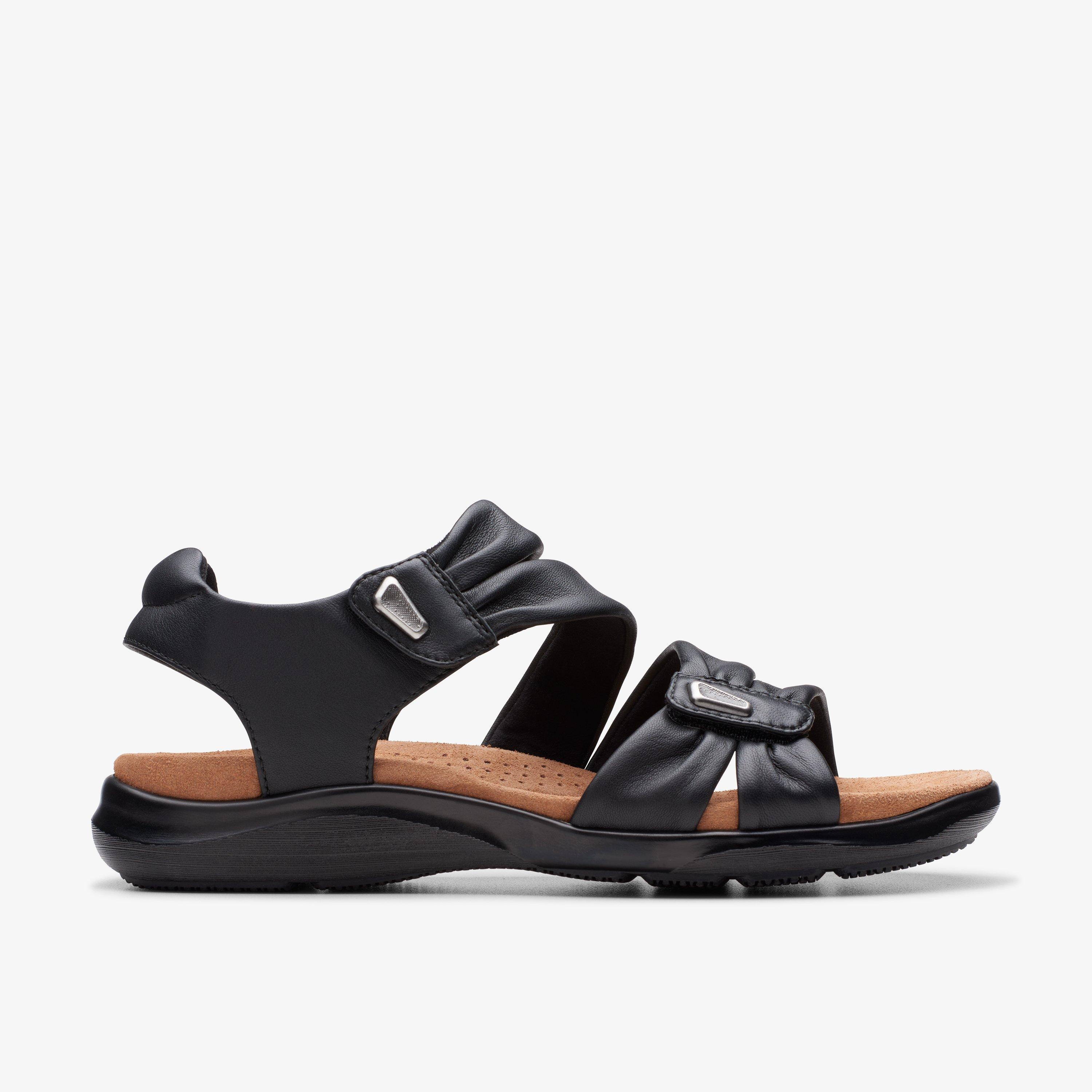 Kitly Ave Schwarze Leder-Sandalen EU 40 / UK 6,5
