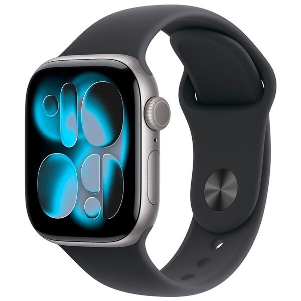 Apple Smartwatch Apple Watch Series 11 42 mm Aluminium (GPS) Sportarmband M/L schwarz, Image