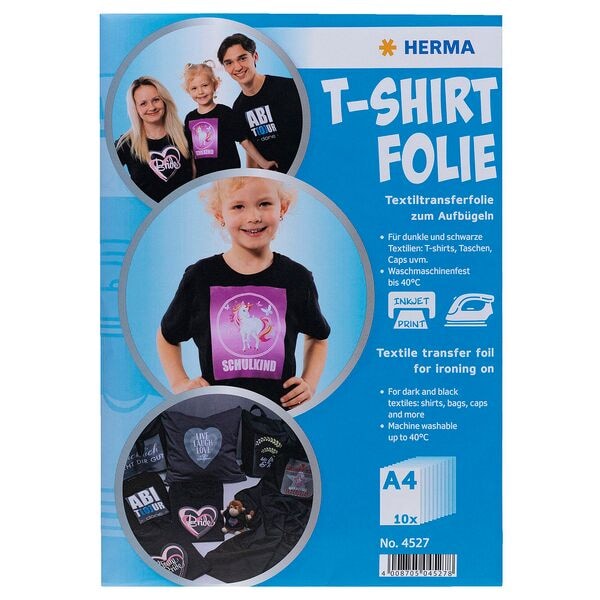 Herma Transferpapier zum Aufbügeln für dunkle Farben Image