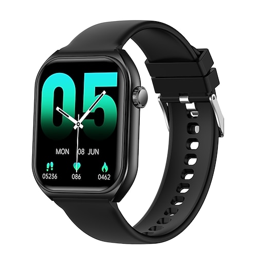 Smartwatch mit Touchscreen, geeignet für Damen und Herren, modische Sportuhr für Freizeit und Beruf, Gesundheitsüberwachung, Sprachanrufe, Trainings- und Schrittzähler, wasserdicht, mehrsprachig Image