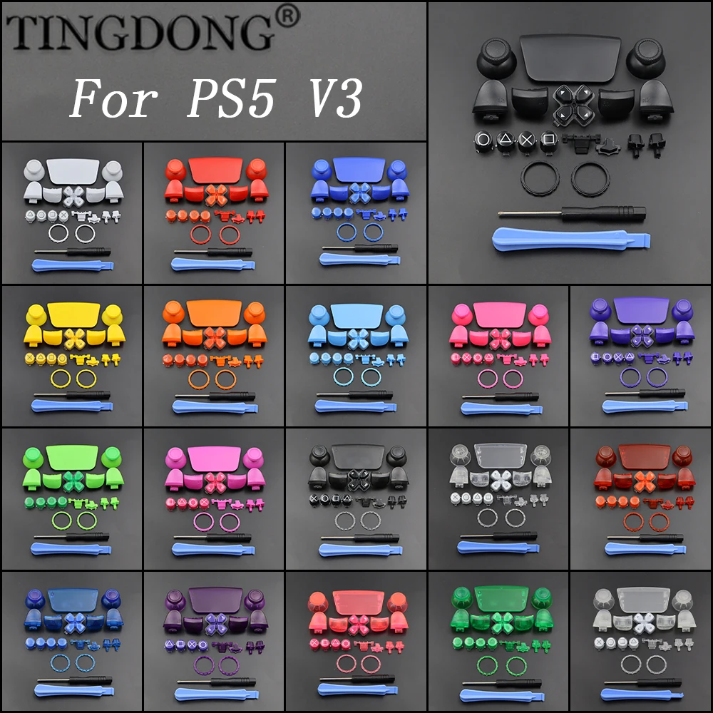 Für PS5 Controller Dpad und ABXY Jelly Button R1 L1 R2 L2 Richtungstaste mit Werkzeug für PS5 V3 3.0 BDM-030 Controller Gamepad Image