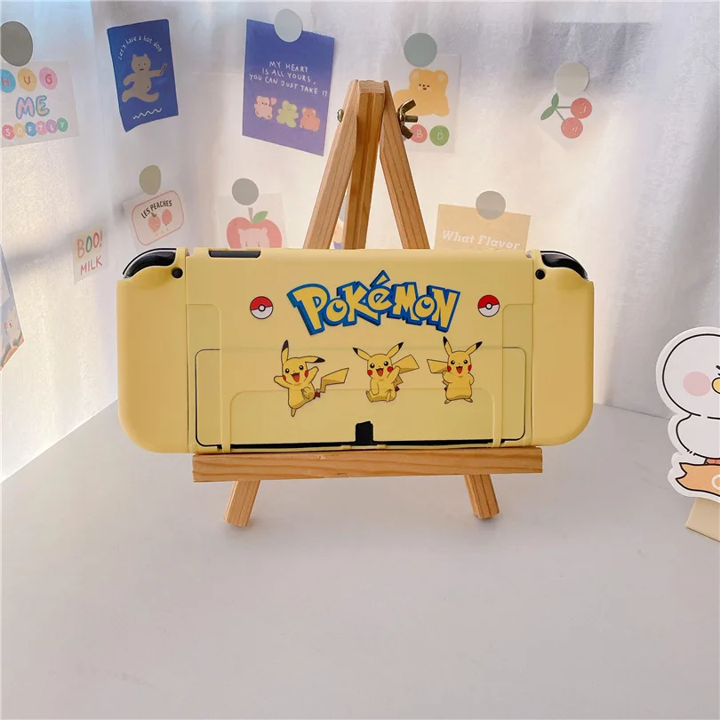 Pokemon Drei Pikachu Soft Case Dock Station Abdeckung Schutzhülle Für Nintendo Schalter Oled Konsole Kristall Schutz Haut Image