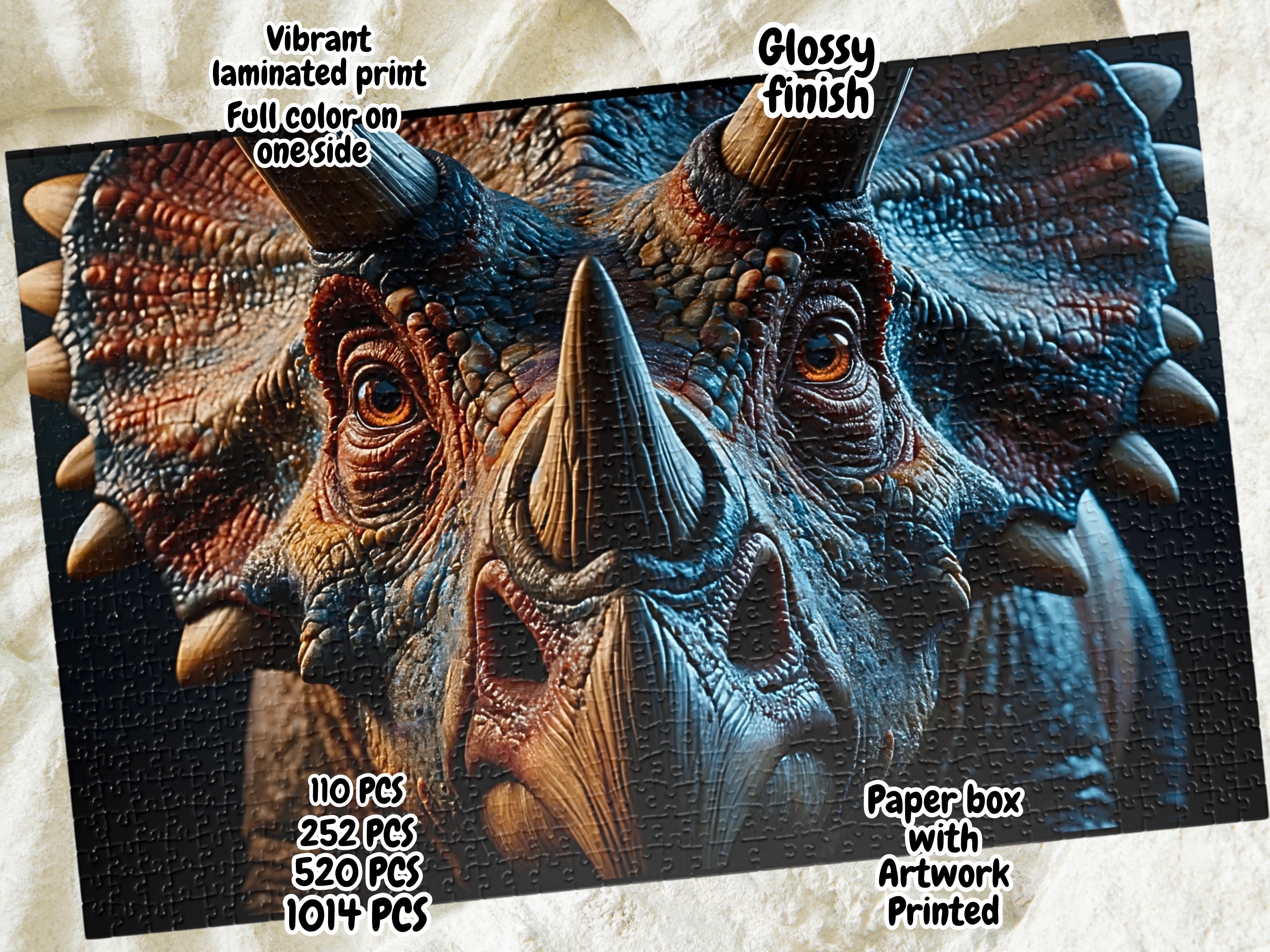 Puzzle di dinosauri 1000 puzzle per la serata di gioco in famiglia, regalo per gli amanti dei puzzle, puzzle da 500 pezzi, puzzle da 1000 pezzi per ad