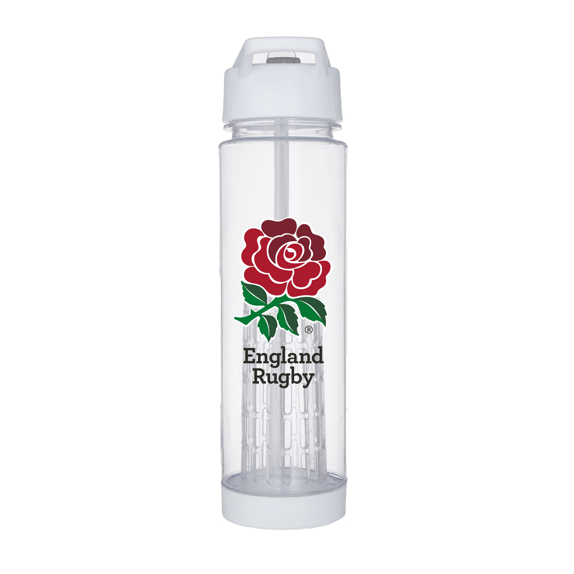 England Rugby Trinkflasche aus durchsichtigem Kunststoff – 650 ml Image