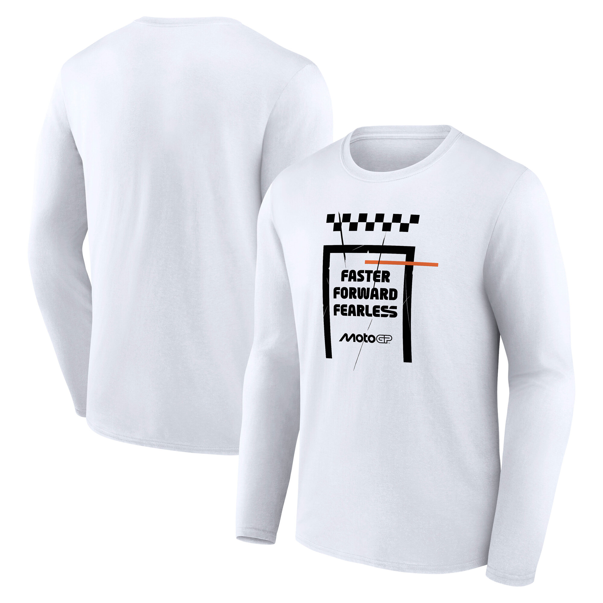 MotoGP™ FFF Badge Grafik Langarmshirt – Weiß Image