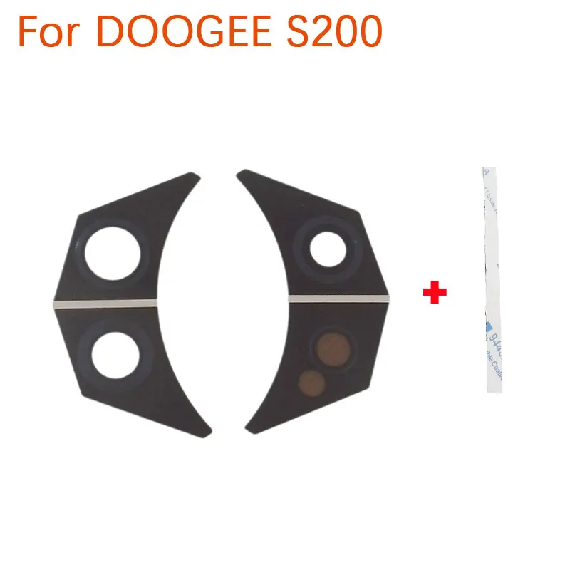Nuovo Originale DOOGEE S200 Obiettivo Della Fotocamera Posteriore Del Telefono Cellulare Sinistra Destra Obiettivo Della Fotocamera Posteriore Copertura In Vetro Per DOOGEE S200 Smart Phone
