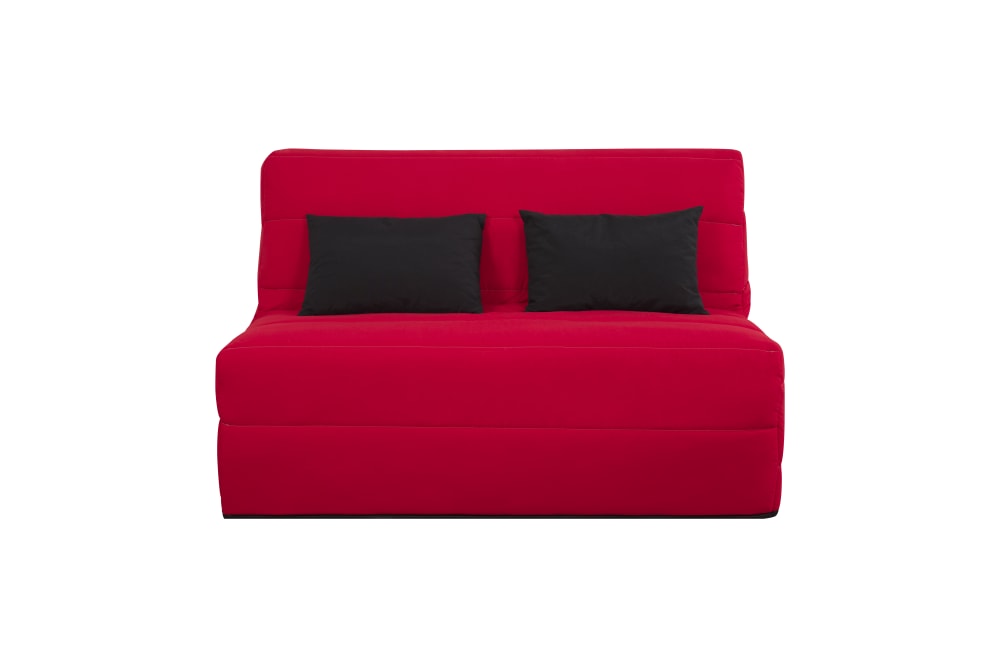 Banquette bz convertible 2 places pearl rouge