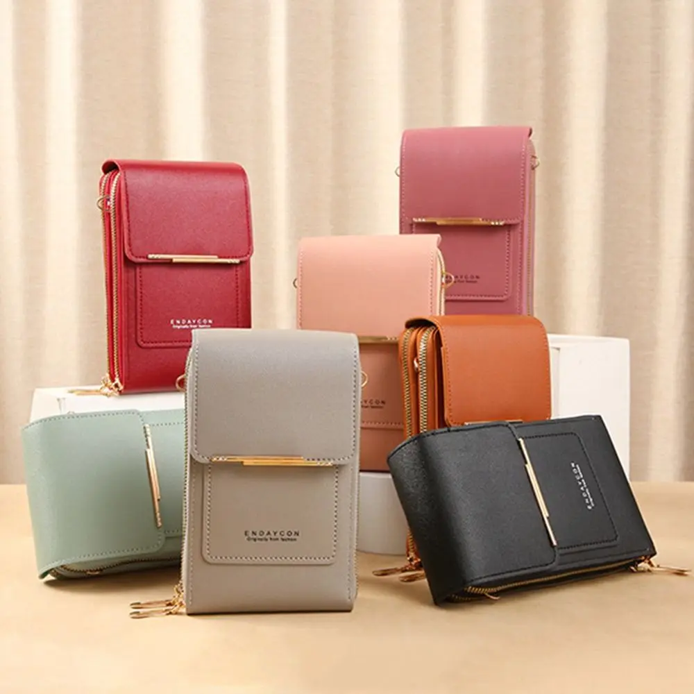 Frauen Reise Smartphone Handtasche RFID Anti-Diebstahl Leder Tasche Touchscreen Telefon Geldbörse Umhängetaschen Image