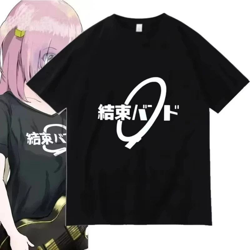 Cos BOCHI THE ROCK Hitori Gotoh Ljichi Nijika Sommer Neutral Anime T-shirt frauen Casual Baumwolle Kurzarm Plus Größe T-shirt