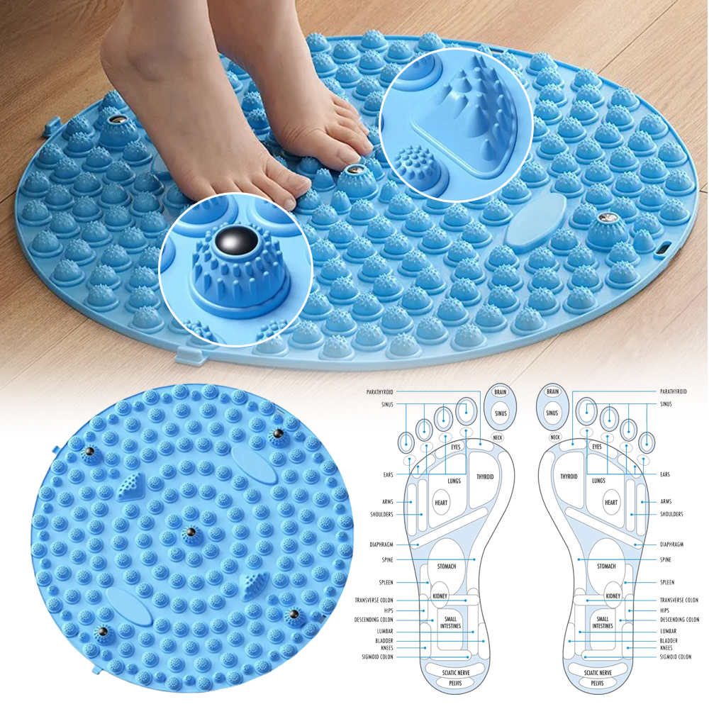 Finger Pressure Plates, Slow Running Foot Mat, Foot Massage Pad For Relaxation, Silicone Toe Cushion purple