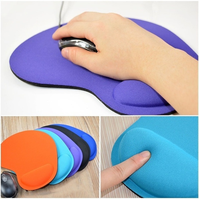Comfort Protect Wrist Mouse Pad, Soft Sponge Mouse Pad, Cute Desk Accessories, Computer Game Convenient Mouse Pad Gaming orange