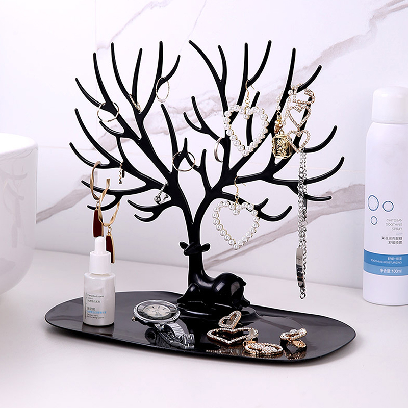 Jewellery Display Stand, Jewellery Boxes Case, Tree Storage Racks, Desktop Organiser Holder, Earrings Necklaces Rings bk
