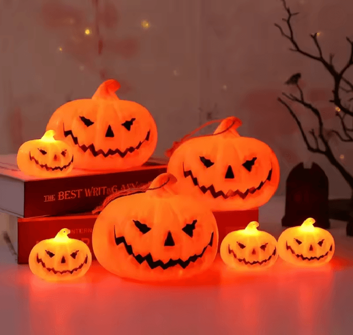 Glowpump Halloween Pumpkin Lantern small 3pcs